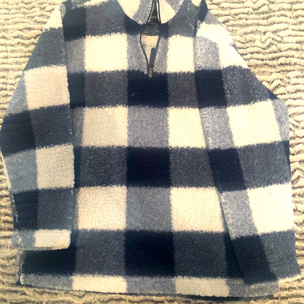 Warm fuzzy fleece pullover